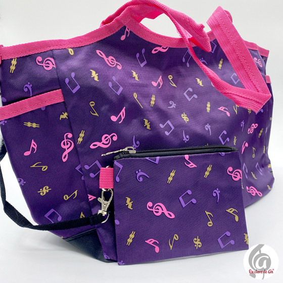 Bolso con cartera notas...