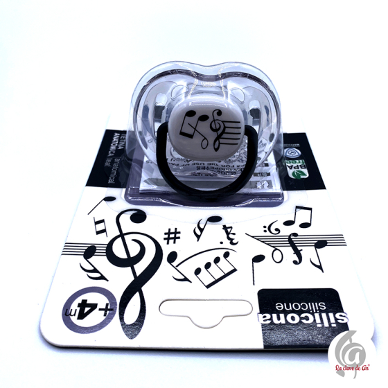 CHUPETE CON NOTAS MUSICALES