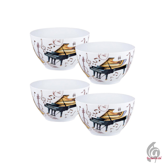 Set de 4 cuencos instrumentos