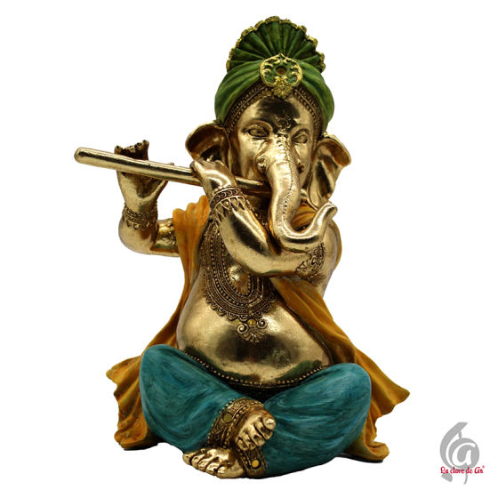 Figura Ganesha con flauta