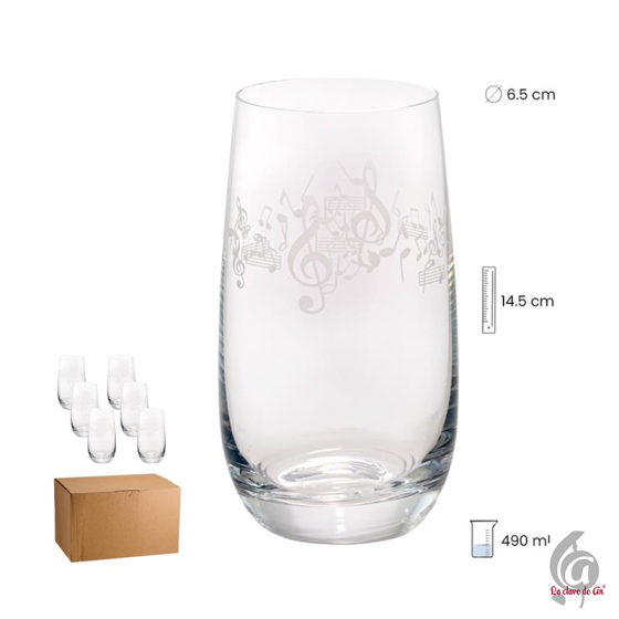 Set de vasos de cristal...
