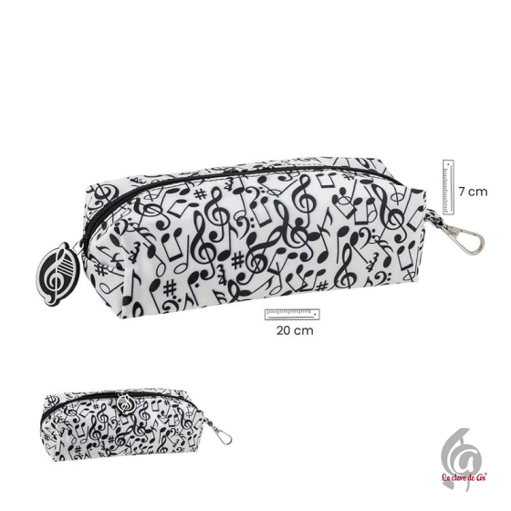 Estuche musical con mosquetón