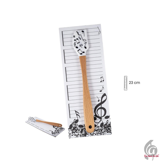 Bloc de notas con espátula...