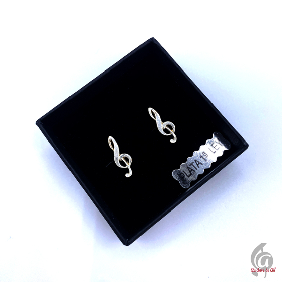 Mini pendientes clave de sol