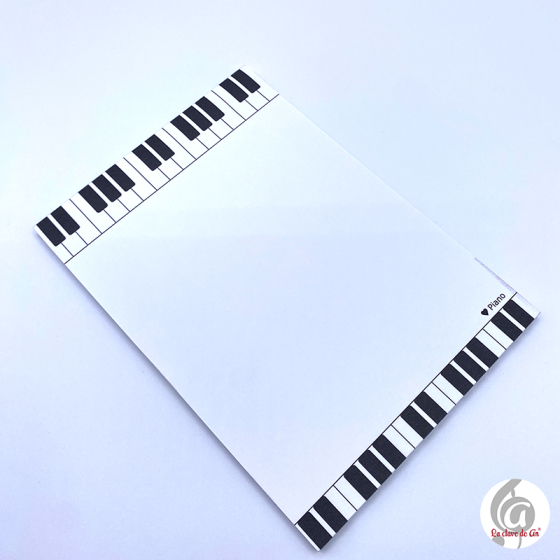 Bloc de notas A6 piano