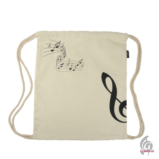 Mochila con diseño de clave...