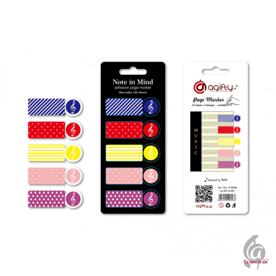 Marcadores adhesivos...