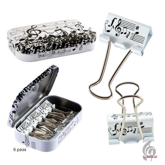 Set de 6 pinzas-clips...