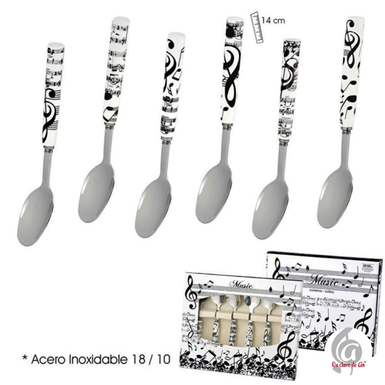 Set de 6 cucharillas musicales