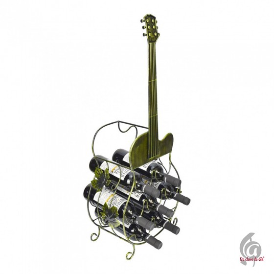 Botellero de  metal guitarra.